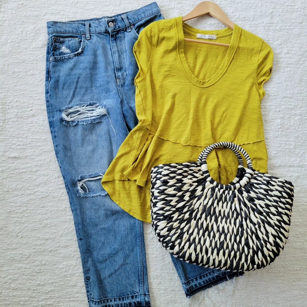 We The Free Slub Peplum Tee